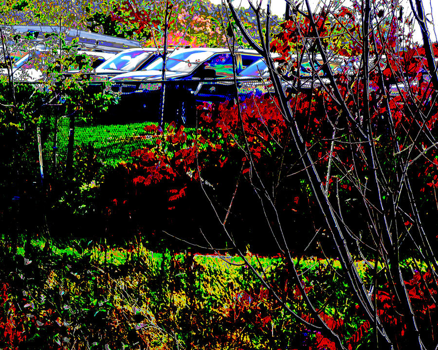 Secret Parking Photography 500 Yards From The Fence Mixed Media