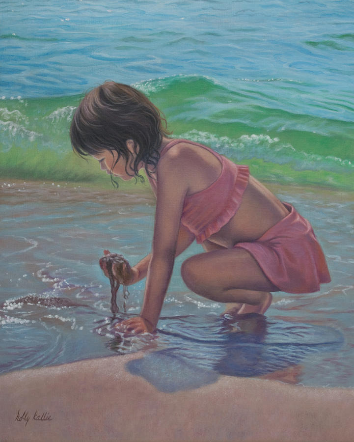 Secrets of the Sea Painting by Holly Kallie