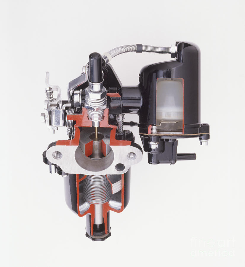 Sectioned View Of S.u. Carburetor, 1965 Photograph by Dave Rudkin / Dorling Kindersley