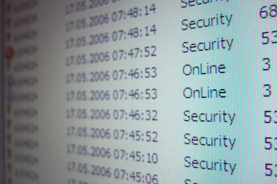 Security log of a computer Photograph by Matthias Hauser
