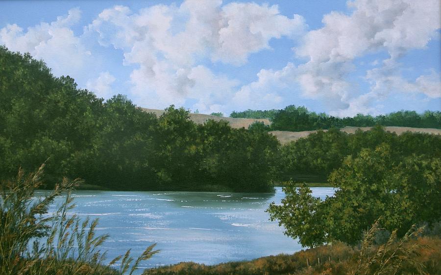 Tree Painting - Sedan Lake by Lynne Wright