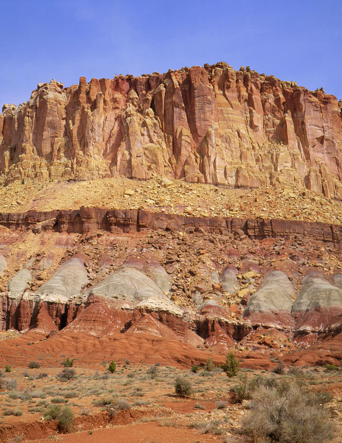 Sedimentary Cliff Strata Photograph by Simon Fraser/science Photo Library