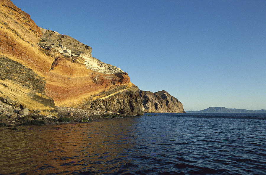 Sedimentary Layers San Esteban Island Photograph by Tui De Roy