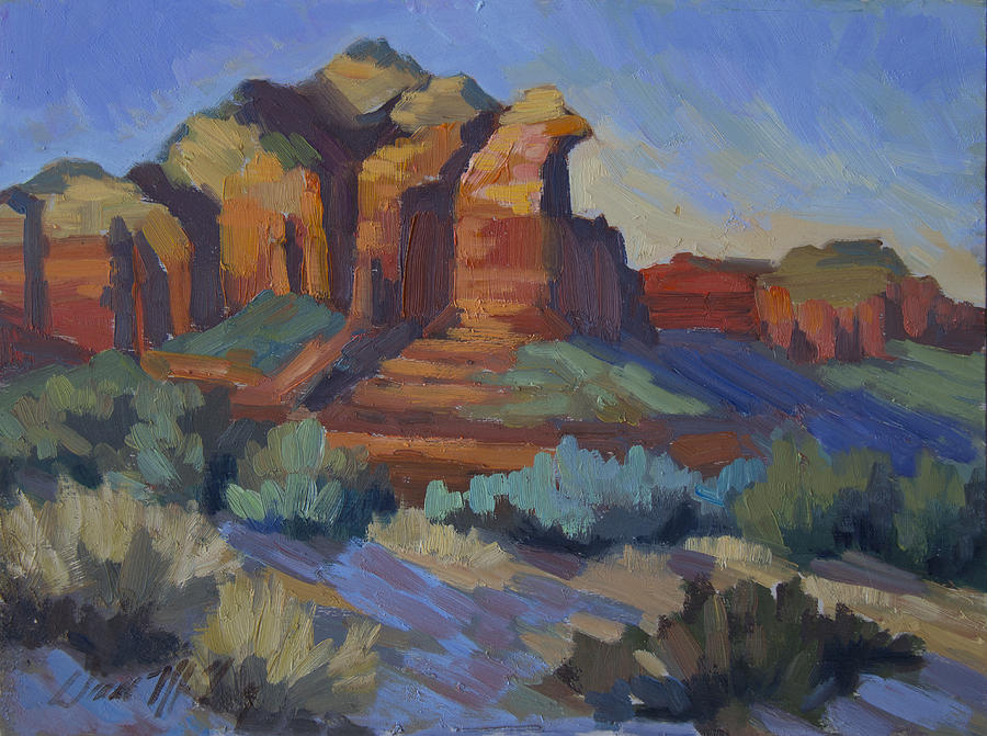 Sedona Afternoon Light Painting by Diane McClary