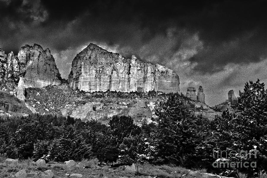 Mountain Photograph - Sedona Arizona - Winter by Bob and Nadine Johnston