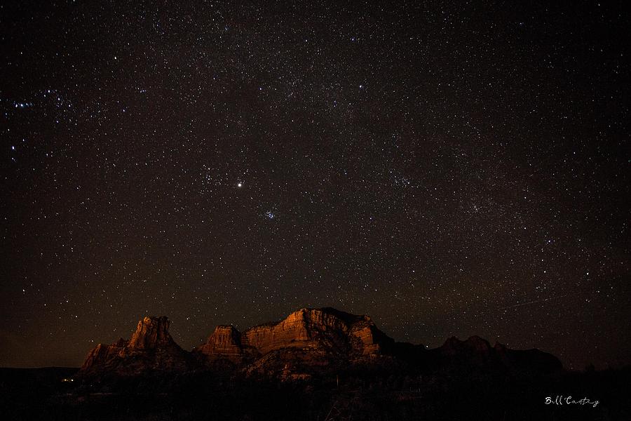 Mountain Photograph - Sedona Milky Way by Bill Cantey