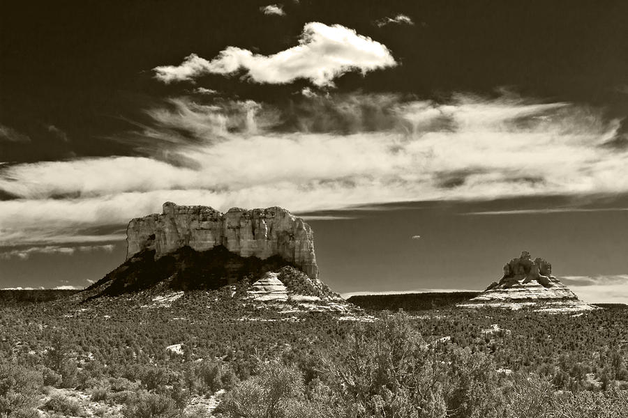 Sedona Monuments 2 Photograph by Lou Ford