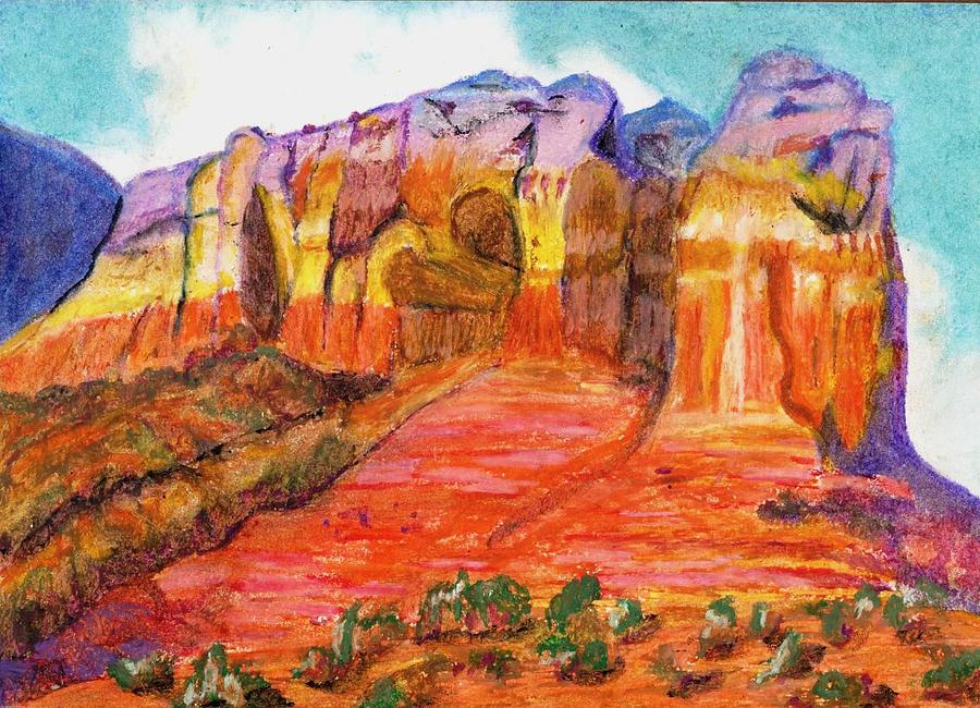 Sedona Mountatins Painting by Patty Unger - Fine Art America