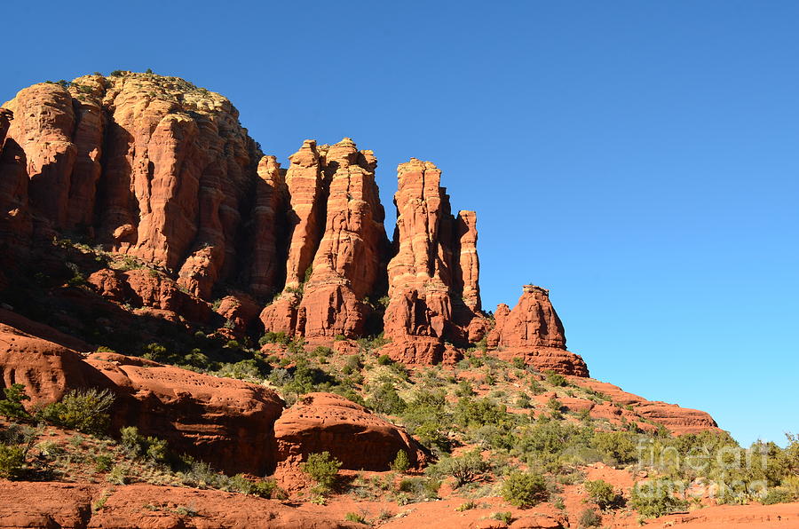 Landscape Photograph - Sedona Red Rock Formation  by DejaVu Designs
