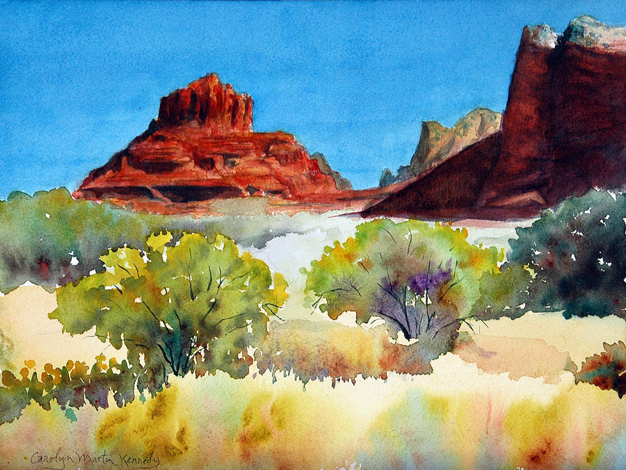 Sedona Sky Painting by Carolyn Martin Kennedy