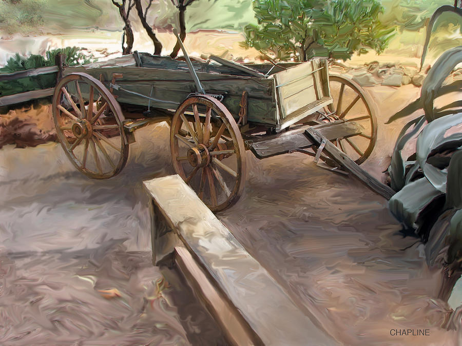 Sedona Wagon Digital Art by Curtis Chapline
