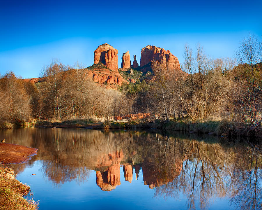 Sedona Winter Reflections Photograph by Fred Larson