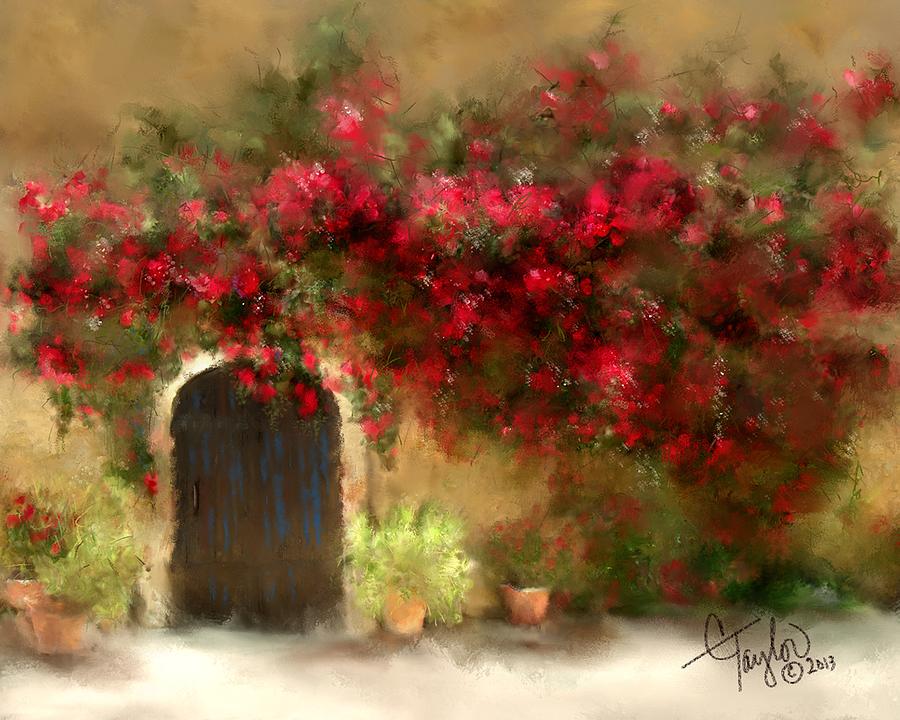 Flower Painting - The Bougainvilleas of Sedona by Colleen Taylor