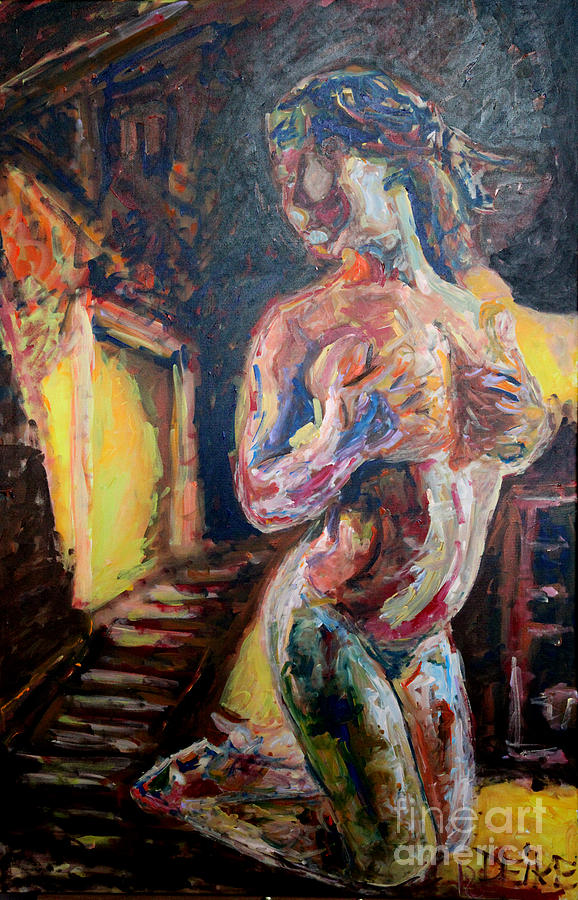 Erotic Painting - Seduction 2701 by Lars  Deike