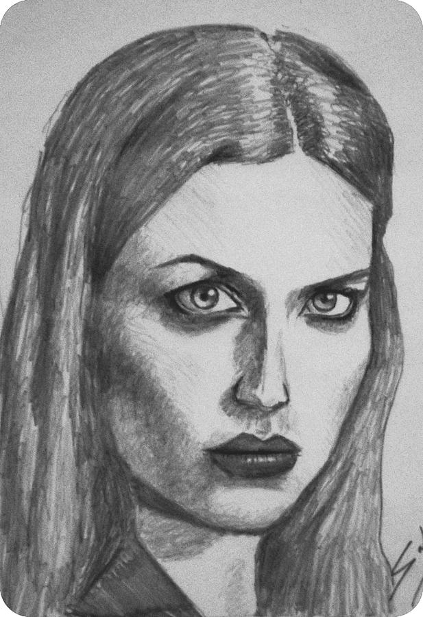 Adriana Lima Drawing by Salman Ravish