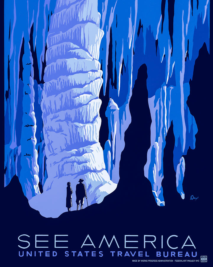 See America - Vintage 1930s Travel Poster Photograph by Mark Tisdale