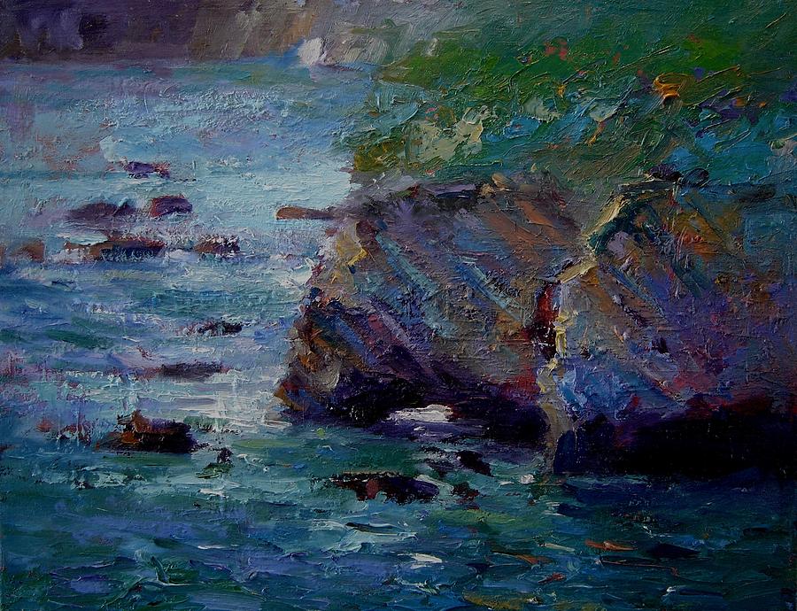 Sea Painting - See blue sea arch by R W Goetting