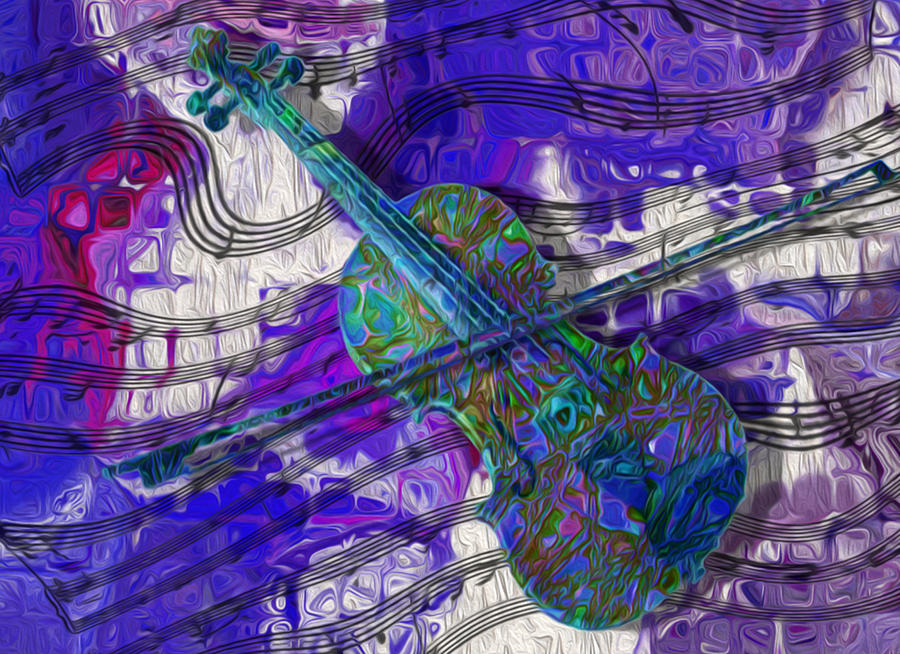 Bass Painting - See The Sound 3 by Jack Zulli