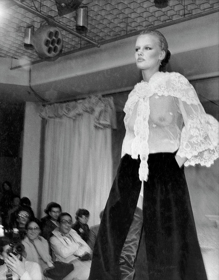 See Through Blouse By Chloe Photograph by Underwood Archives