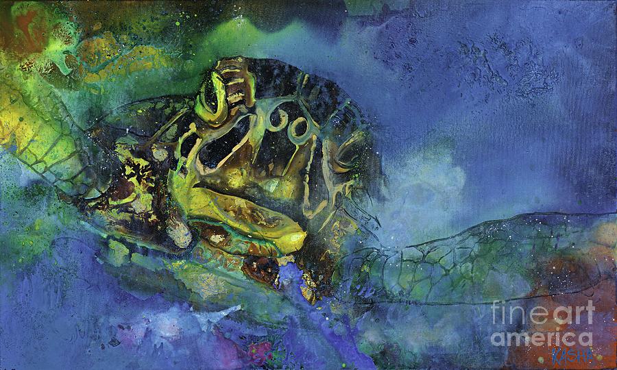See. Turtle.  Painting by Kasha Ritter