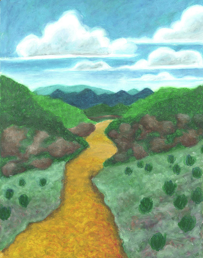Seeded Waterway Painting by Carrie MaKenna