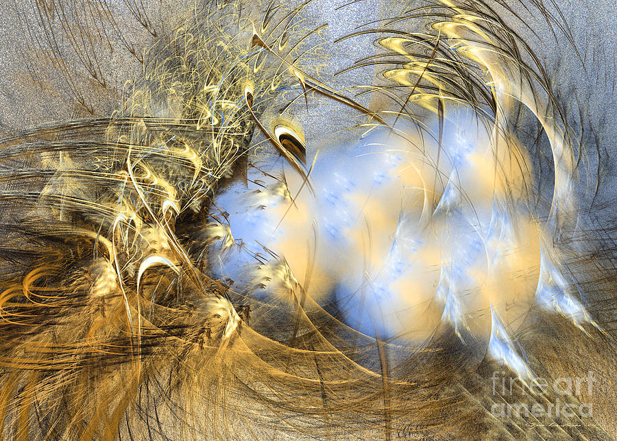 Seeds of peace -Abstract art Digital Art by Sipo Liimatainen