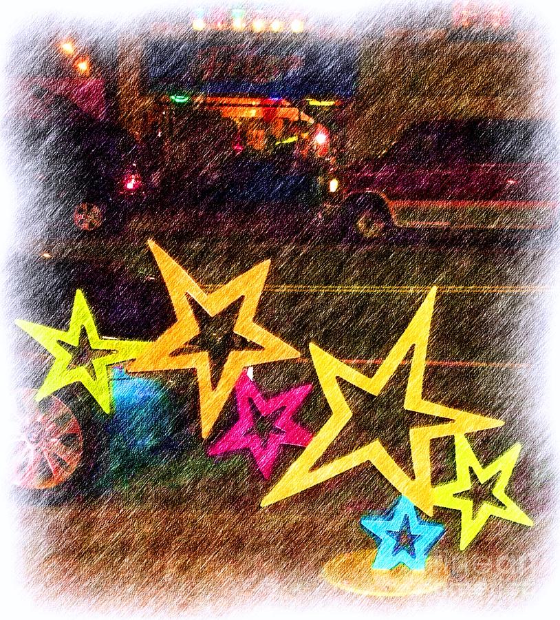 Seein Stars in Colored Pencils Photograph by Kelly Awad