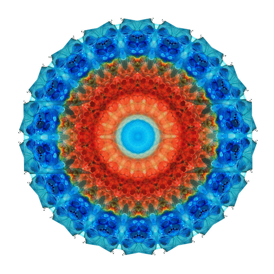 Seeing Mandala 2 - Spiritual Art By Sharon Cummings Painting by Sharon Cummings