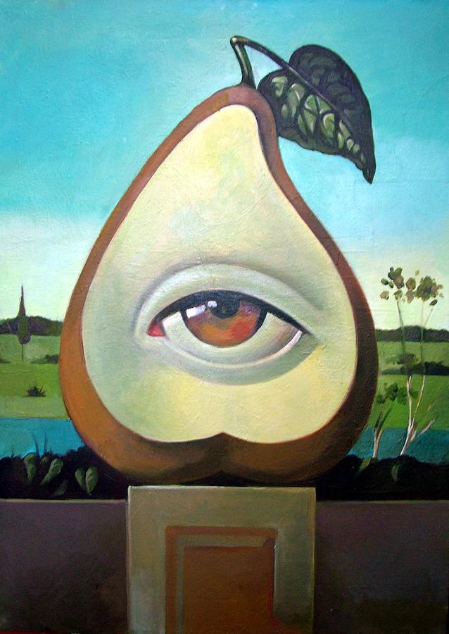 Seeing Pear Painting by Filip Mihail