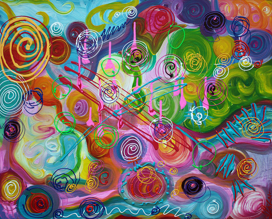 Abstract Painting - Seeking Happiness by Laura Barbosa