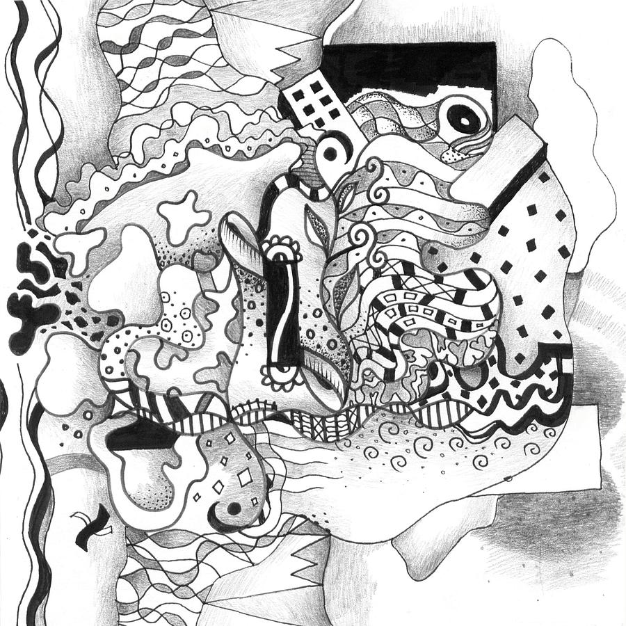 Seeking Solutions Drawing by Helena Tiainen