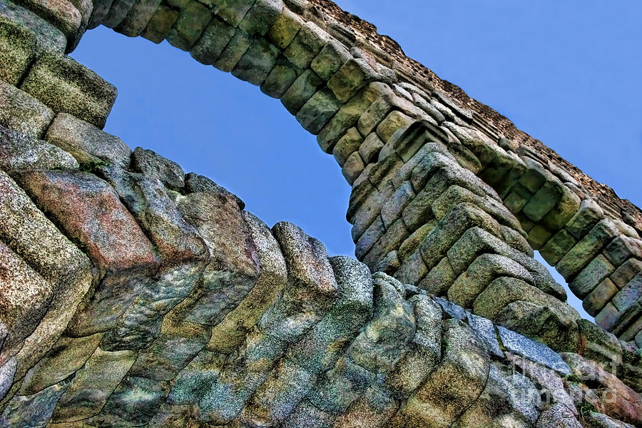 Mountain Photograph - Segovia Aqueduct Arch by Diana Sainz by Diana Raquel Sainz