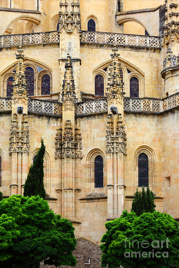 Church Photograph - Segovia Cathedral by James Brunker