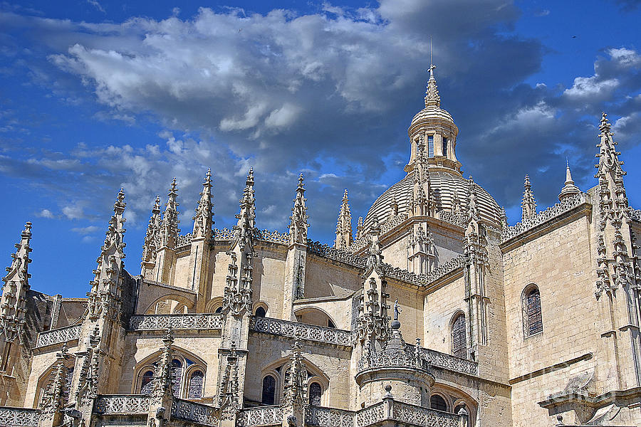 Architecture Photograph - Segovia Gothic Cathedral by Ivy Ho