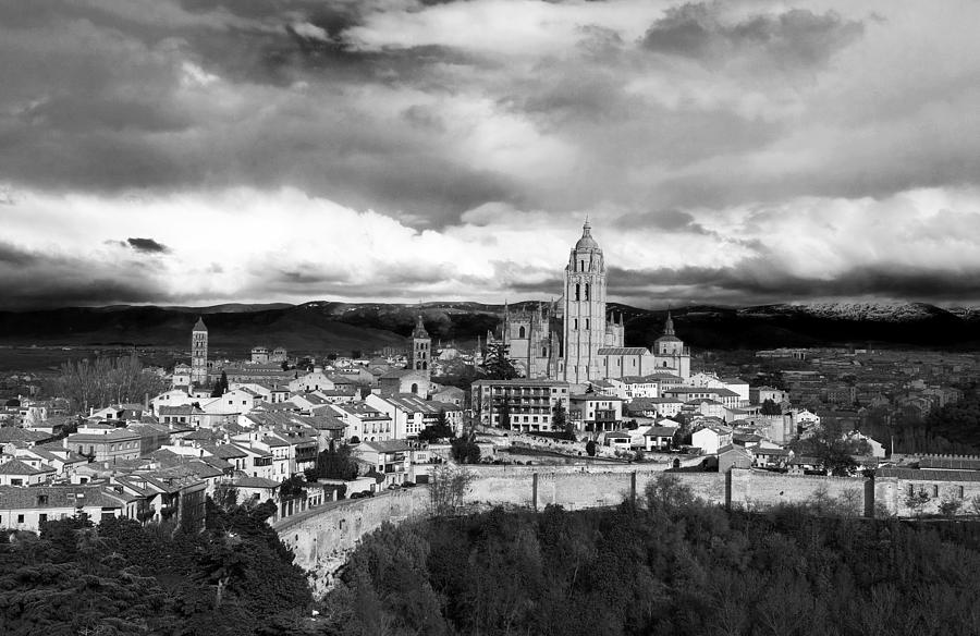 Segovia In Black and White Photograph by Lorraine Devon Wilke