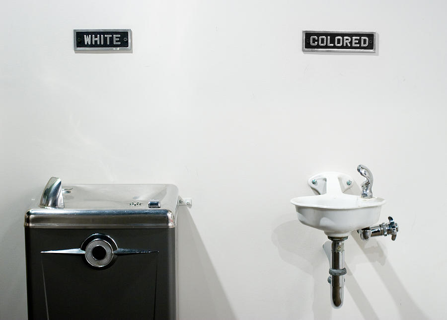Segregated water fountains Photograph by Kickstand
