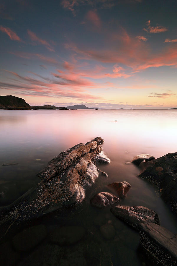 Sunset Photograph - Seil Island Sunset by Grant Glendinning