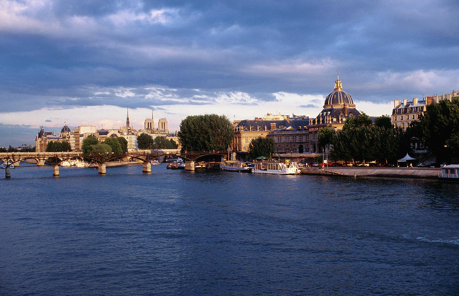 Seine River Looking To Pont Neuf And Photograph by Richard Ianson