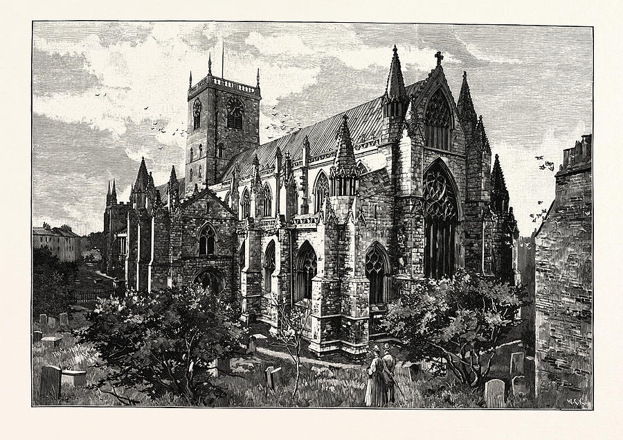 Selby Drawing - Selby Abbey, From The South East by English School