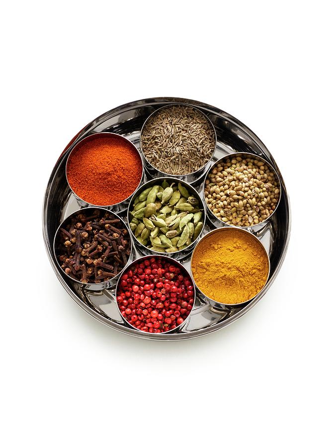 Selection Of Dried Spices In Dishes Photograph By Science Photo Library