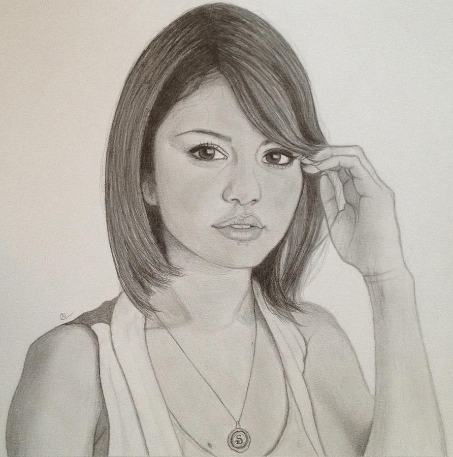 Selena Drawing by Andrew Nelson - Fine Art America