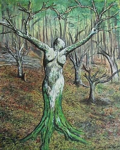 Tree Painting - Self expression by Sharon Lee Samyn