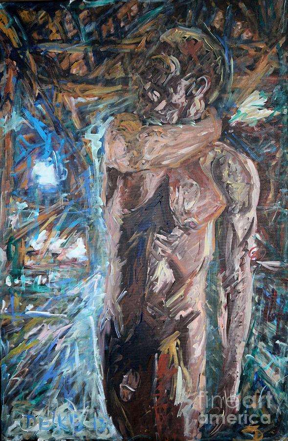 Nude Painting - Self Love - Selbst-Liebe - 6876 by Lars  Deike