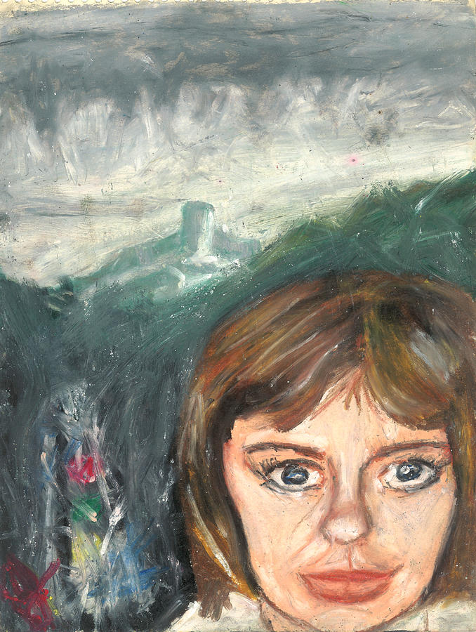 Self Portrait 1980 Painting by Julene Franki