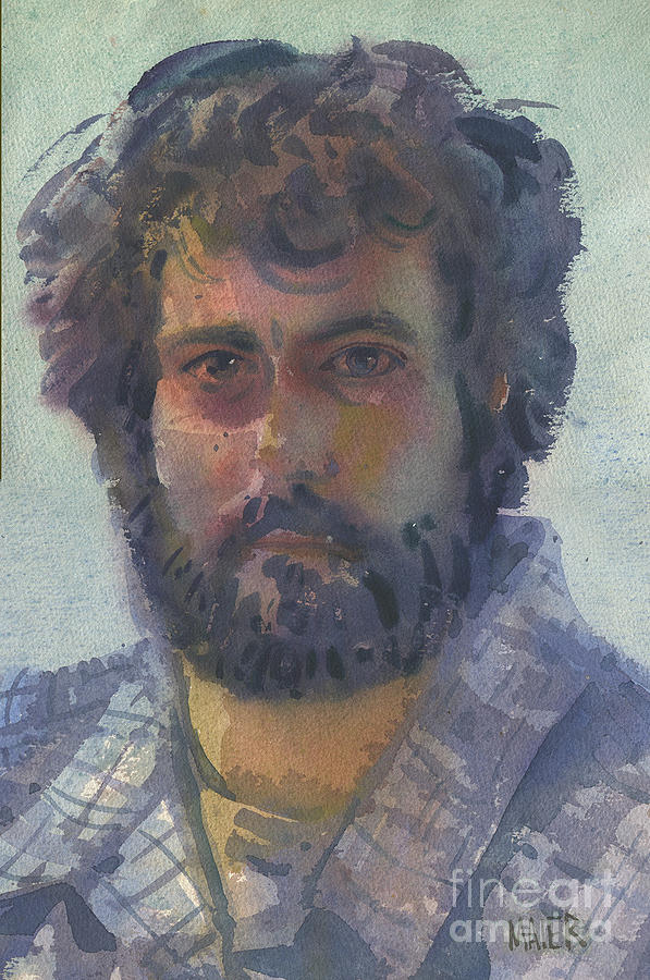 Self-portrait Painting - Self-Portrait 27 by Donald Maier