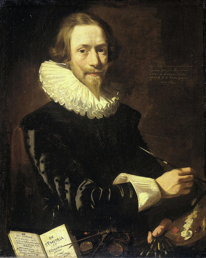 Self-portrait Drawing - Self-portrait, Abraham De Vries by Litz Collection