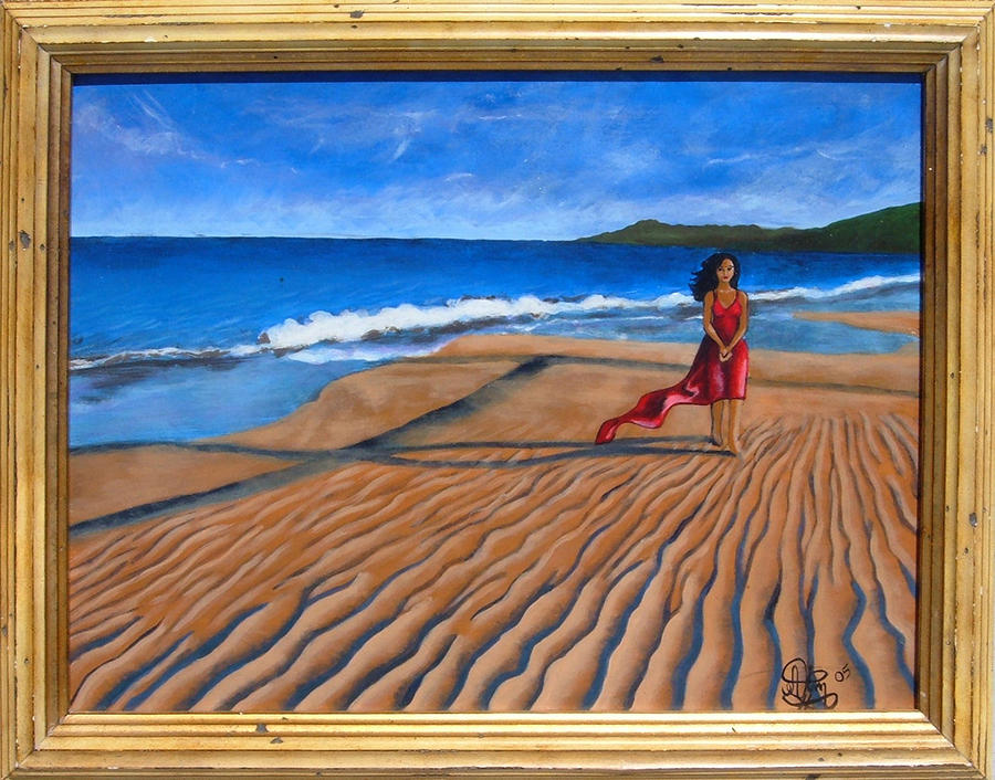 Beach Painting - Self Portrait by Annette Jimerson
