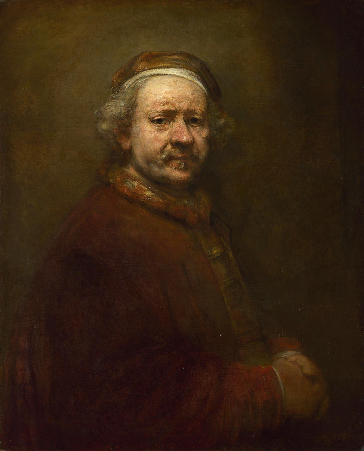 Self Portrait at the Age of 63 Painting by Rembrandt