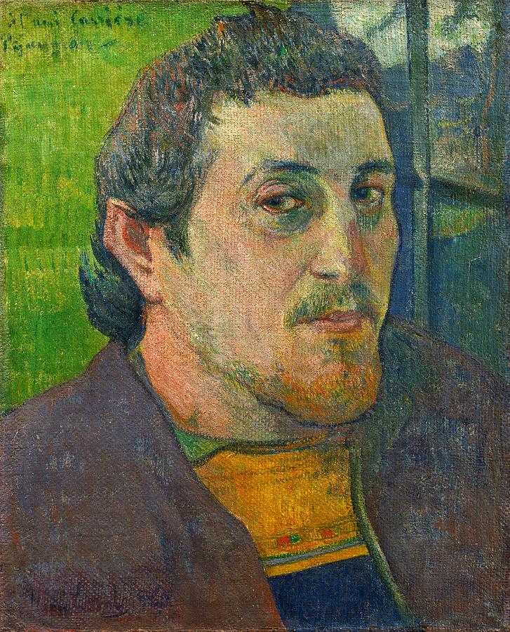 Self-Portrait Dedicated to Carriere Painting by Paul Gauguin