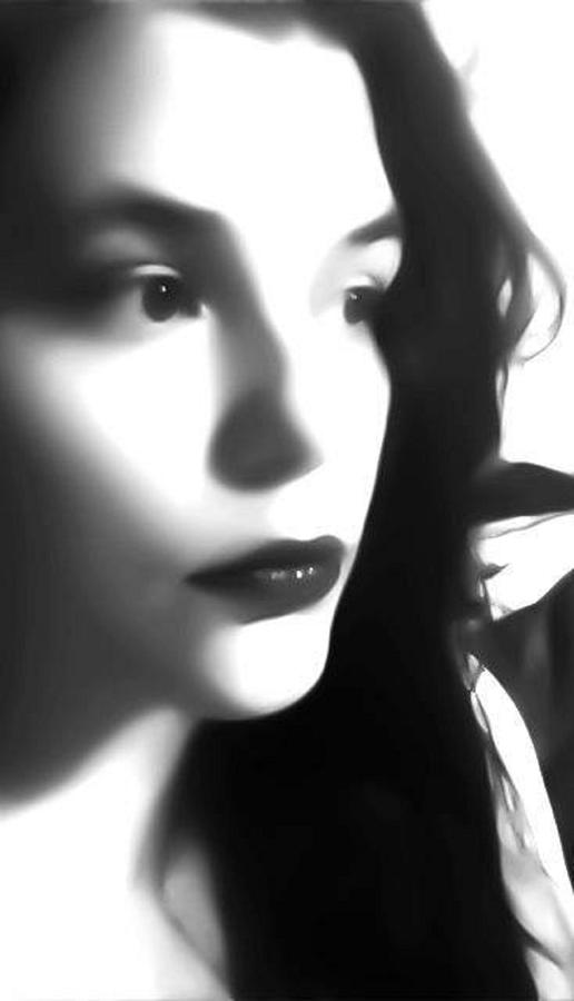 Black And White Photograph - Self-portrait for Nancy by Toni Martsoukos